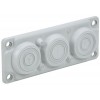 Ввод кабельный мембранный 6 отверстий d6-59мм IP65 (без клипс) TITAN IEK TI-01D-MC-006-65