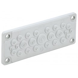 Ввод кабельный мембранный 25 отверстий d5-26мм IP65 (без клипс) TITAN IEK TI-01D-MC-025-65