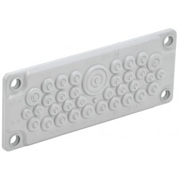 Ввод кабельный мембранный 35 отверстий d6-32мм IP65 (без клипс) TITAN IEK TI-01D-MC-035-65