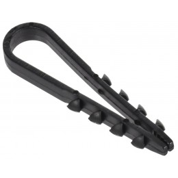 Дюбель-хомут 5х10мм для круглого кабеля нейлон черн. (уп.100шт) GENERICA UDH13-05-10-100-K02-G