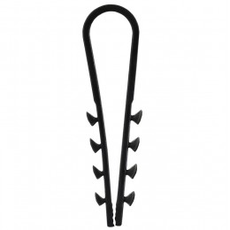 Дюбель-хомут 5х10мм для круглого кабеля нейлон черн. (уп.100шт) GENERICA UDH13-05-10-100-K02-G