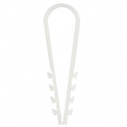 Дюбель-хомут 11х18мм для круглого кабеля нейлон бел. (уп.100шт) GENERICA UDH13-11-18-100-K01-G