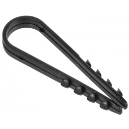 Дюбель-хомут 11х18мм для круглого кабеля нейлон черн. (уп.100шт) GENERICA UDH13-11-18-100-K02-G