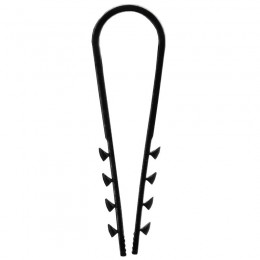 Дюбель-хомут 11х18мм для круглого кабеля нейлон черн. (уп.100шт) GENERICA UDH13-11-18-100-K02-G