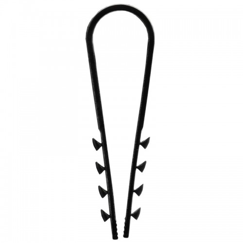 Дюбель-хомут 11х18мм для круглого кабеля нейлон черн. (уп.100шт) GENERICA UDH13-11-18-100-K02-G