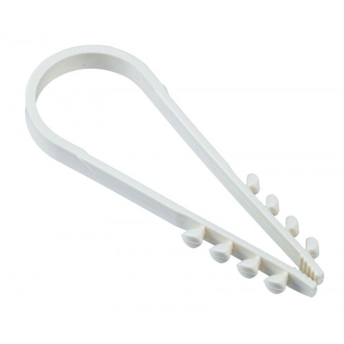 Дюбель-хомут 19-25мм для круглого кабеля нейлон бел. (уп.25шт) IEK UDH13-19-25-025-K01