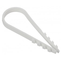 Дюбель-хомут 19х25мм для круглого кабеля нейлон бел. (уп.100шт) GENERICA UDH13-19-25-100-K01-G