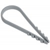 Дюбель-хомут 19х25мм для круглого кабеля нейлон сер. (уп.100шт) GENERICA UDH13-19-25-100-K03-G