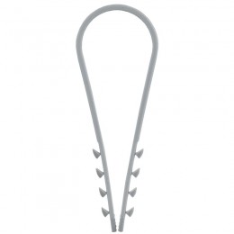 Дюбель-хомут 19х25мм для круглого кабеля нейлон сер. (уп.100шт) GENERICA UDH13-19-25-100-K03-G