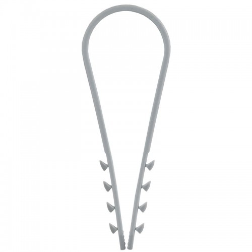 Дюбель-хомут 19х25мм для круглого кабеля нейлон сер. (уп.100шт) GENERICA UDH13-19-25-100-K03-G