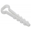Дюбель-хомут 10х5мм для плоского кабеля нейлон бел. (уп.100шт) GENERICA UDH14-10-05-100-K01-G