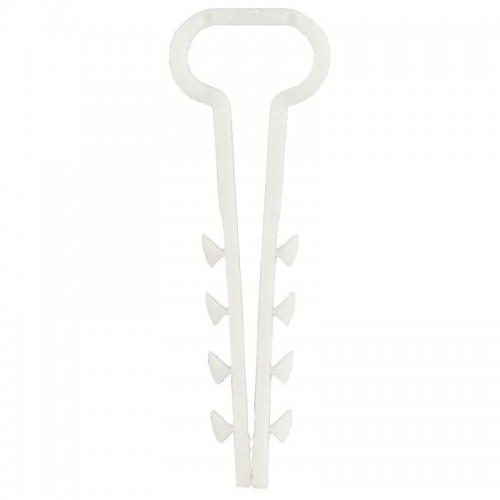 Дюбель-хомут 12х6мм для плоского кабеля нейлон бел. (уп.100шт) GENERICA UDH14-12-05-100-K01-G