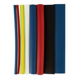 Набор трубок термоусадочных тонкостен. ТТУ 2/1; 4/2; 6/3; 8/4 (ЖЗ; С; К; Ч) 20х8см разноцвет. IEK UDRS-D2-D8-10-1