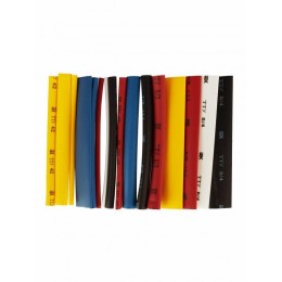 Набор трубок термоусадочных тонкостен. ТТУ 2/1; 4/2; 6/3; 8/4 (Ж; С; К; Ч; Б) 20х8см разноцвет. IEK UDRS-D2-D8-10-2