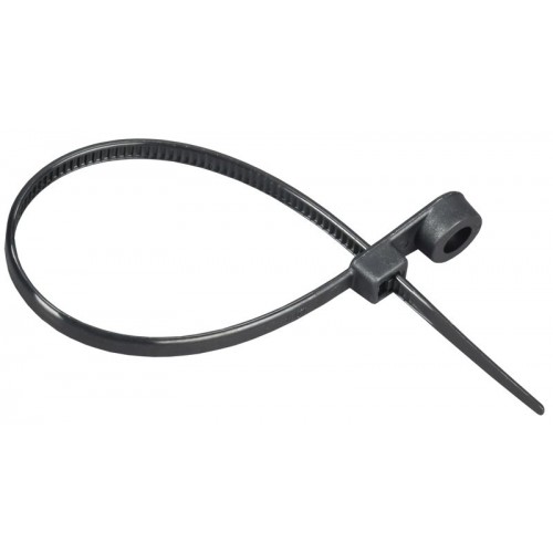 Хомут 3.6х150мм P6.6 с винтовым креплением черн. (уп.100шт) IEK UHH12-D036-150-100-K02