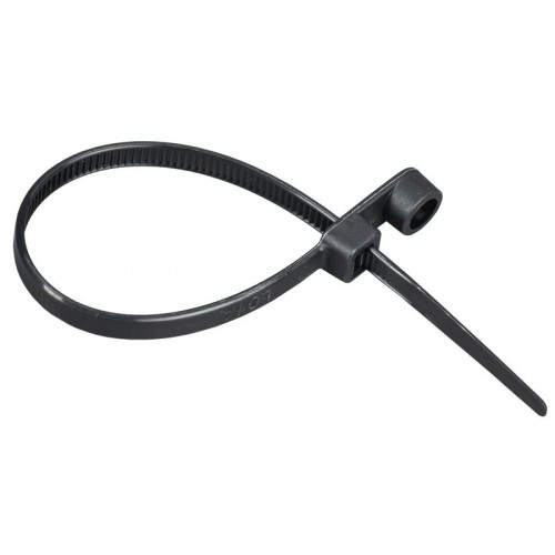 Хомут 4.8х160мм P6.6 с винтовым креплением черн. (уп.100шт) IEK UHH12-D048-160-100-K02