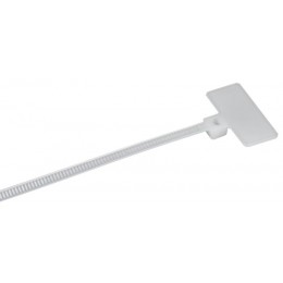 Хомут 2.5х100мм P6.6 маркерный бел. (уп.100шт) IEK UHH14-D025-100-100-K01