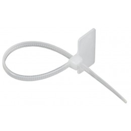 Хомут 2.5х100мм P6.6 маркерный бел. (уп.100шт) IEK UHH14-D025-100-100-K01