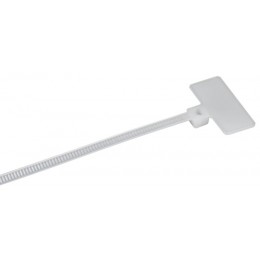 Хомут 2.5х110мм P6.6 маркерный бел. (уп.100шт) IEK UHH14-D025-110-100-K01