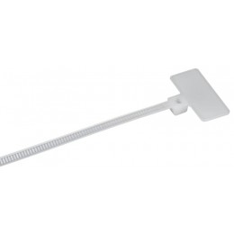 Хомут 2.5х200мм P6.6 маркерный бел. (уп.100шт) IEK UHH14-D025-200-100-K01