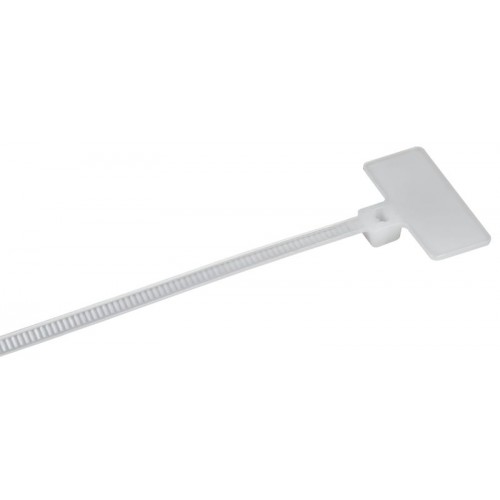 Хомут 2.5х200мм P6.6 маркерный бел. (уп.100шт) IEK UHH14-D025-200-100-K01