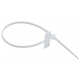 Хомут 2.5х200мм P6.6 маркерный бел. (уп.100шт) IEK UHH14-D025-200-100-K01