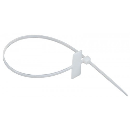 Хомут 2.5х200мм P6.6 маркерный бел. (уп.100шт) IEK UHH14-D025-200-100-K01
