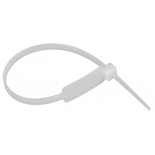 Хомут 4.8х190мм P6.6 маркерный бел. (уп.100шт) IEK UHH14-D048-190-100-K01