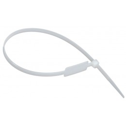 Хомут 4.8х300мм P6.6 маркерный бел. (уп.100шт) IEK UHH14-D048-300-100-K01