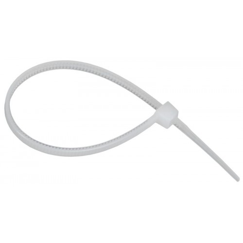 Хомут 2.5х100мм P6.6 стандартный бел. (уп.100шт) IEK UHH30-D025-100-100-K01