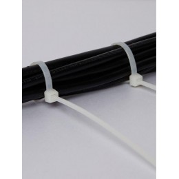 Хомут кабельный 4.8х300 нейл. бел. (уп.100шт) IEK UHH31-D048-300-100