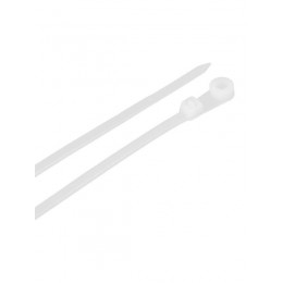 Хомут кабельный 3.5х100 нейл. бел. с отвер. для креп. ХОК (уп.100шт) IEK UHH40-4-100-100