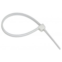 Хомут 2.5х100мм P6.6 самозатухающий бел. (уп.100шт) IEK UHH90-D025-100-100-K01