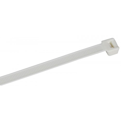 Хомут 7.6х370мм P6.6 самозатухающий бел. (уп.100шт) IEK UHH90-D076-370-100-K01