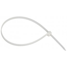 Хомут 7.6х370мм P6.6 самозатухающий бел. (уп.100шт) IEK UHH90-D076-370-100-K01