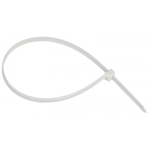 Хомут 7.6х370мм P6.6 самозатухающий бел. (уп.100шт) IEK UHH90-D076-370-100-K01