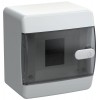 Корпус ЩРН-П-4 UNION Compact IP41 черн. прозр. дверь пластик. IEK UIC-KP12-N-04-41-K01