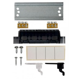 Корпус ЩРН-П-4 UNION Compact IP41 черн. прозр. дверь пластик. IEK UIC-KP12-N-04-41-K01