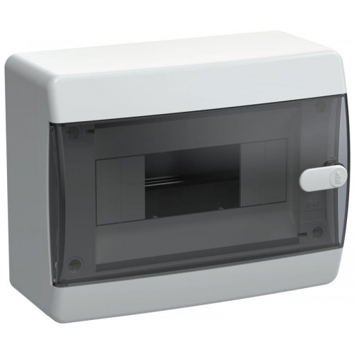 Корпус ЩРН-П-8 UNION Compact IP41 черн. прозр. дверь пластик. IEK UIC-KP12-N-08-41-K01