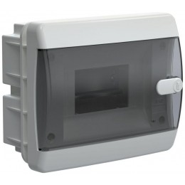 Корпус ЩРВ-П-6 UNION Compact IP41 черн. прозр. дверь пластик. IEK UIC-KP12-V-06-41-K01