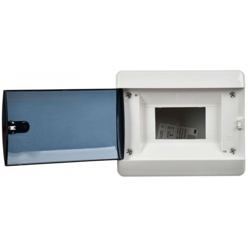 Корпус ЩРВ-П-6 UNION Compact IP41 черн. прозр. дверь пластик. IEK UIC-KP12-V-06-41-K01