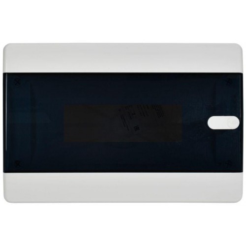 Корпус ЩРВ-П-12 UNION Compact IP41 черн. прозр. дверь пластик. IEK UIC-KP12-V-12-41-K01