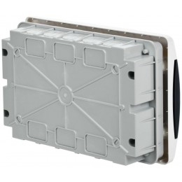 Корпус ЩРВ-П-12 UNION Compact IP41 черн. прозр. дверь пластик. IEK UIC-KP12-V-12-41-K01