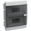 Корпус ЩРВ-П-18 UNION Compact IP41 черн. прозр. дверь пластик. IEK UIC-KP12-V-18-41-K01