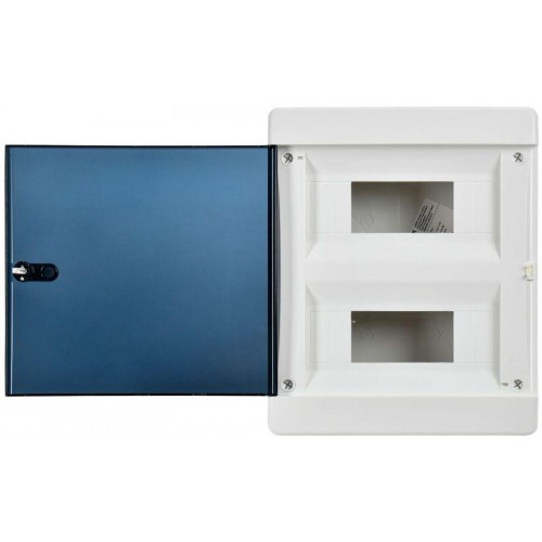 Корпус ЩРВ-П-18 UNION Compact IP41 черн. прозр. дверь пластик. IEK UIC-KP12-V-18-41-K01