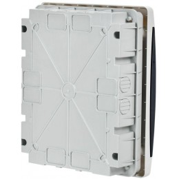 Корпус ЩРВ-П-18 UNION Compact IP41 черн. прозр. дверь пластик. IEK UIC-KP12-V-18-41-K01