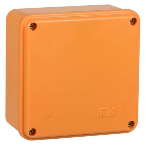 Коробка распаячная огнестойкая ПС 100х100х50 4P 4кв.мм IP44 гладкие стенки IEK UKF20-100-100-050-4-4-09