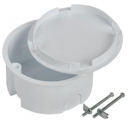 Коробка распаячная СП 80х40 КМ41024 для полых стен (метал. лапки. с крышкой) IEK UKG01-080-040-000-M