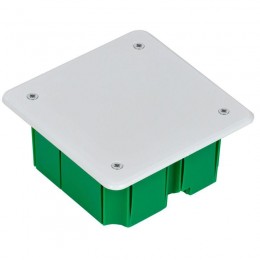 Коробка распаячная СП 92х92х45 КМ41021 для полых стен (с саморезами метал. лапки. с крышкой) IEK UKG11-092-092-040-M