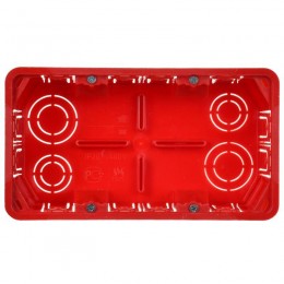 Коробка распаячная СП 172х96х45 КМ41026 для полых стен (с саморезами пластиковые лапки с крышкой) IEK UKG11-172-096-045-P